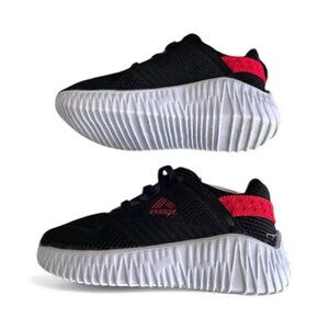 Rbk Athletic Black & Red Performance Running Sneakers Mesh Textile